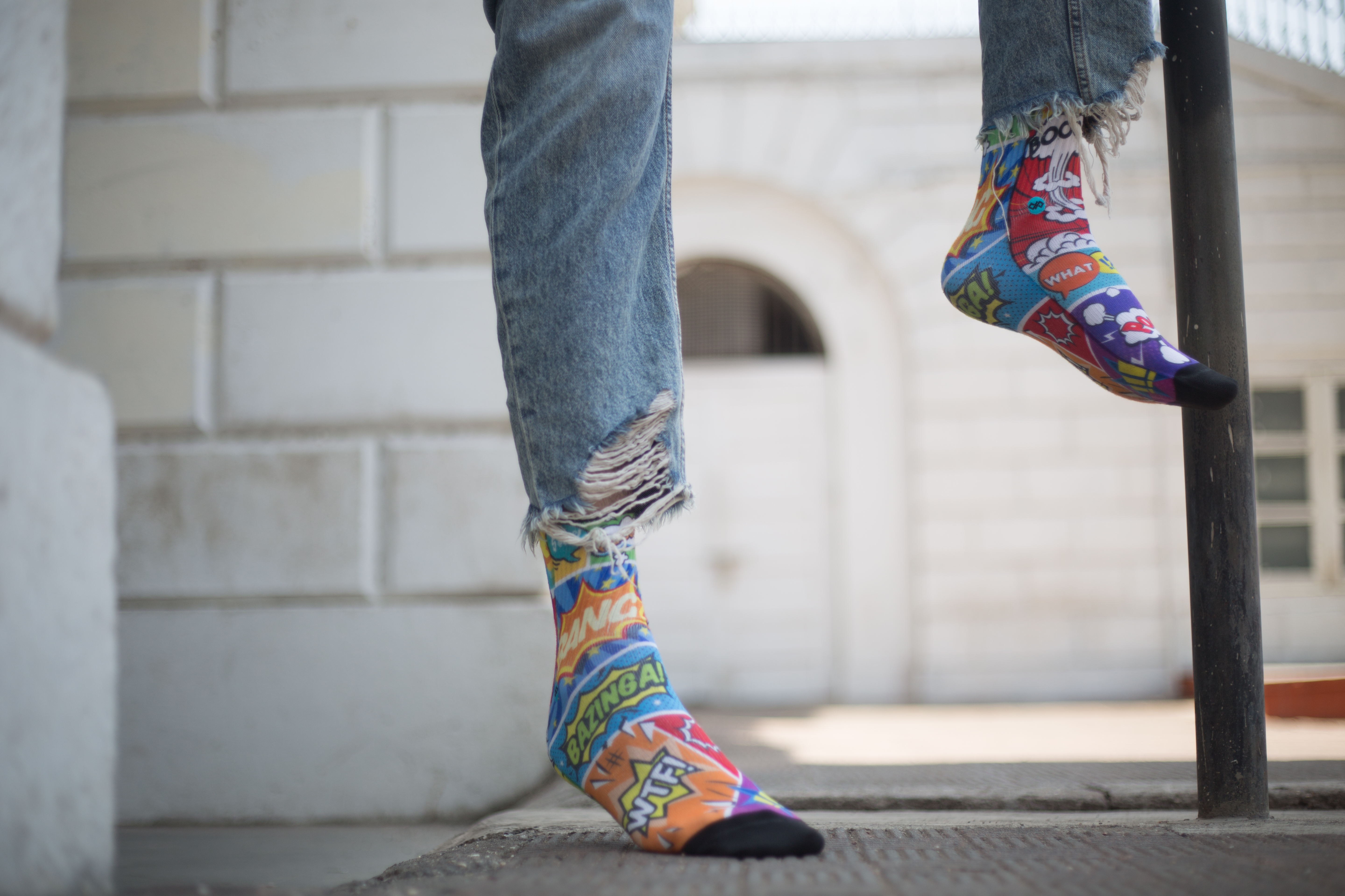 Comic Crash - Crew Socks