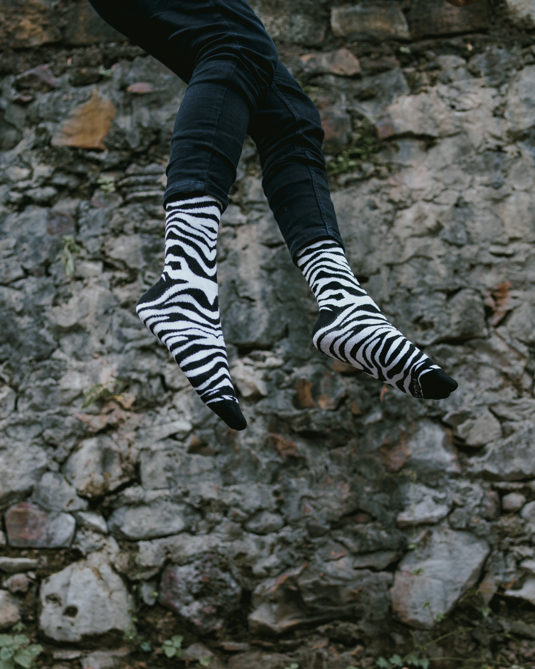 Dynamocks Zebra Men & Women Crew Length Socks