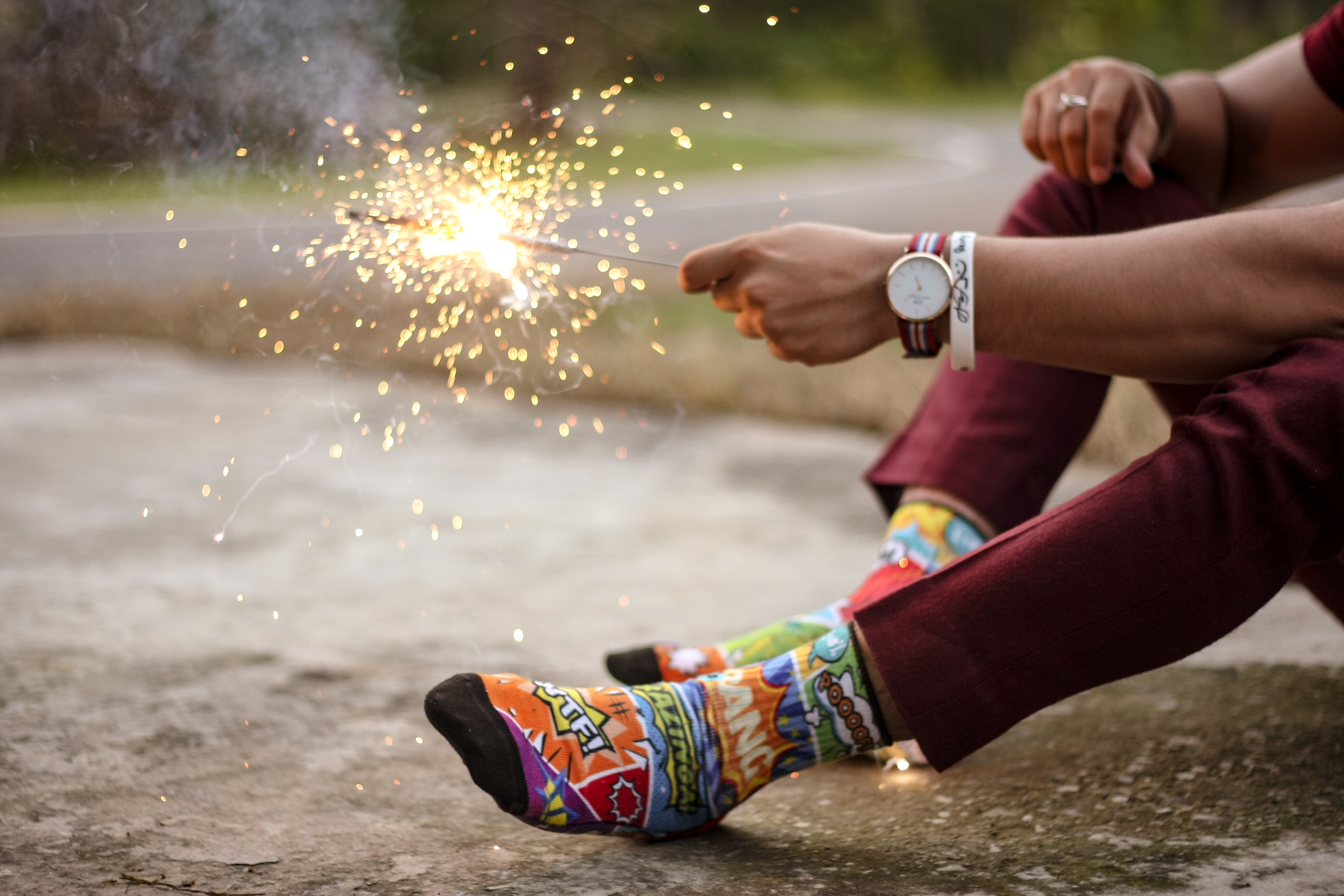 Comic Crash - Crew Socks
