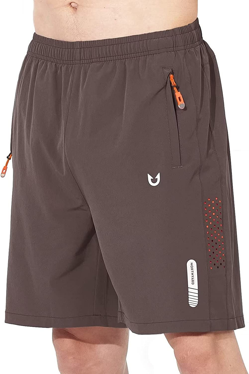 NORTHYARD Men's Athletic Hiking Shorts Quick Dry Workout Shorts 7" Lightweight 