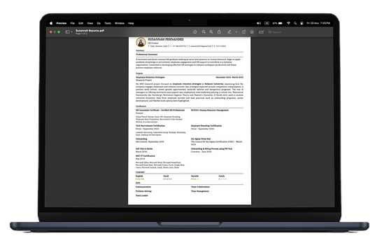 Resume Laptop Mockup MackBook
