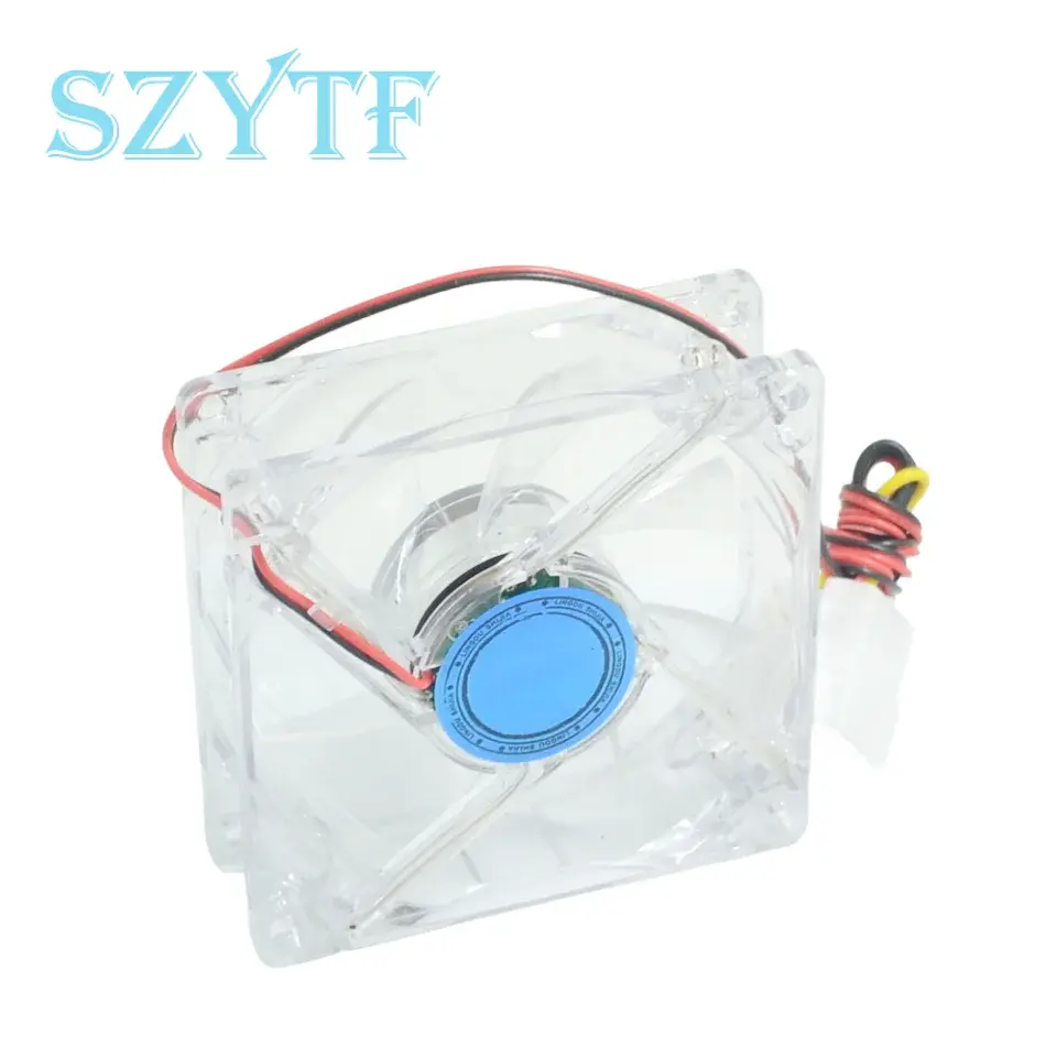 Miniatura: 80mm Blue LED Case Fan: 80x80x25mm Cooling Unit for Desktop PC Chassis