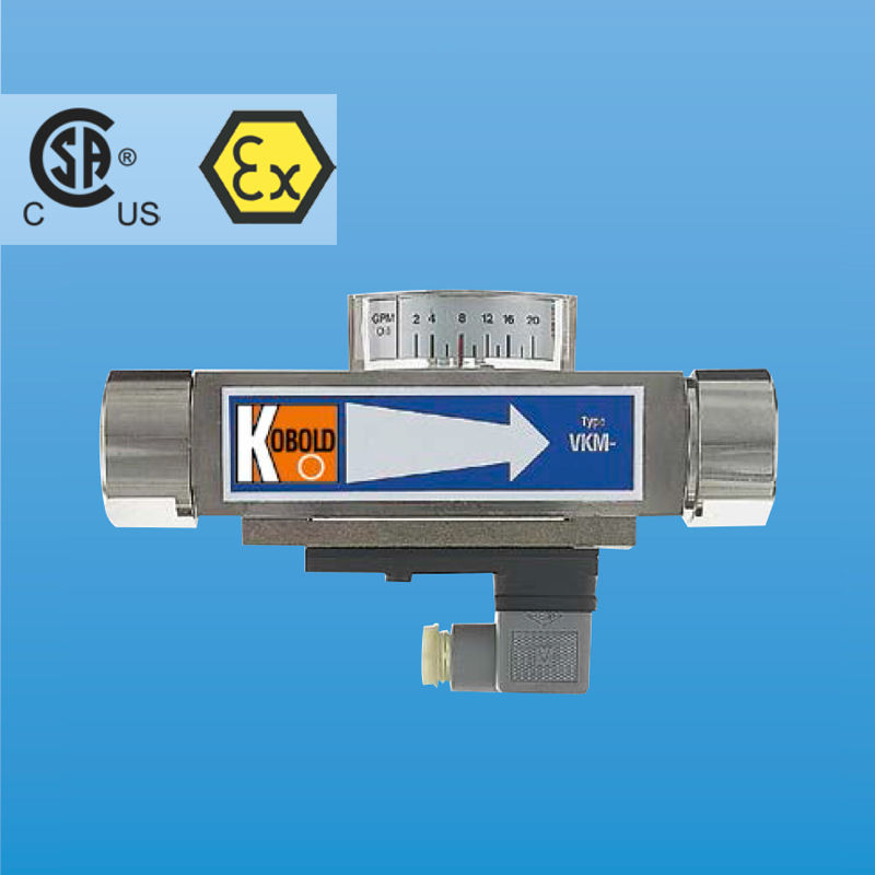 Vicositiy Compensated Flowmeter / switch - All Metal VKM(Oil)