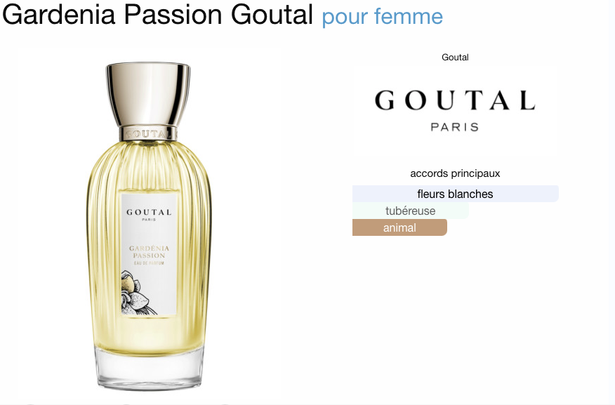 Miniature : GOUTAL GARDENIA  PASSION  EDP 100ML