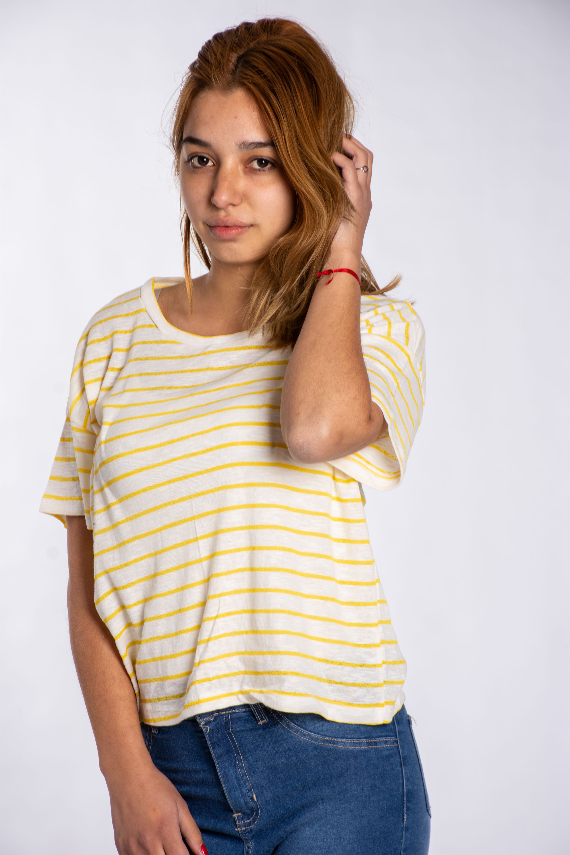 REMERA BASICA LINO RAYADA