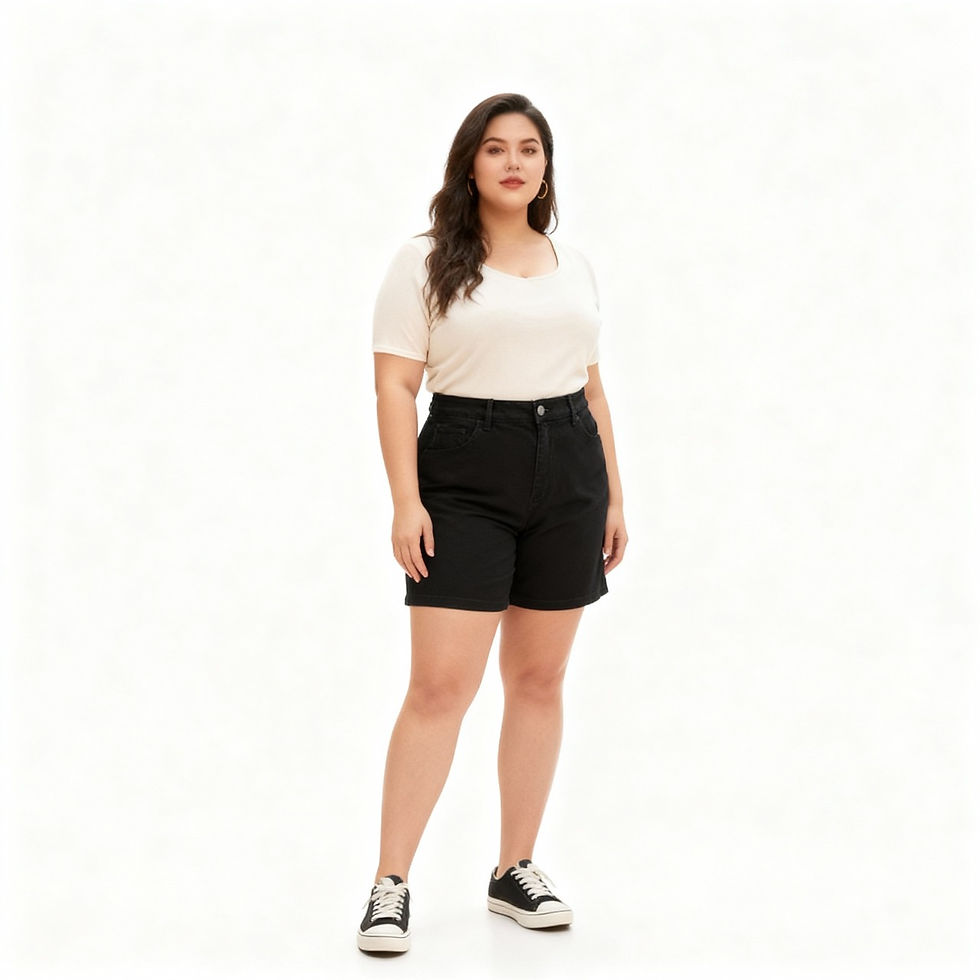 Miniatura: SHORT ERIN NEGRO ELASTIZADO