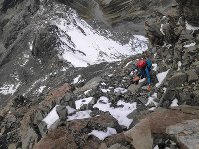 Alpinizm pod Aoraki Mount Cook [Anette Plateau]