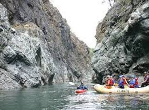 River Rafting on the Trinity River near the Del Loma RV Park & Campground, Trinity County, CA