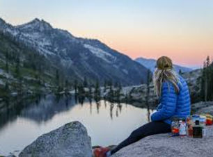 Back country camping in the Trinity Alps near the Del Loma RV Park & Campground, Trinity County, CA