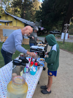 Pancake Breakfast Event at the Del Loma RV Park & Campground, Trinity County, CA