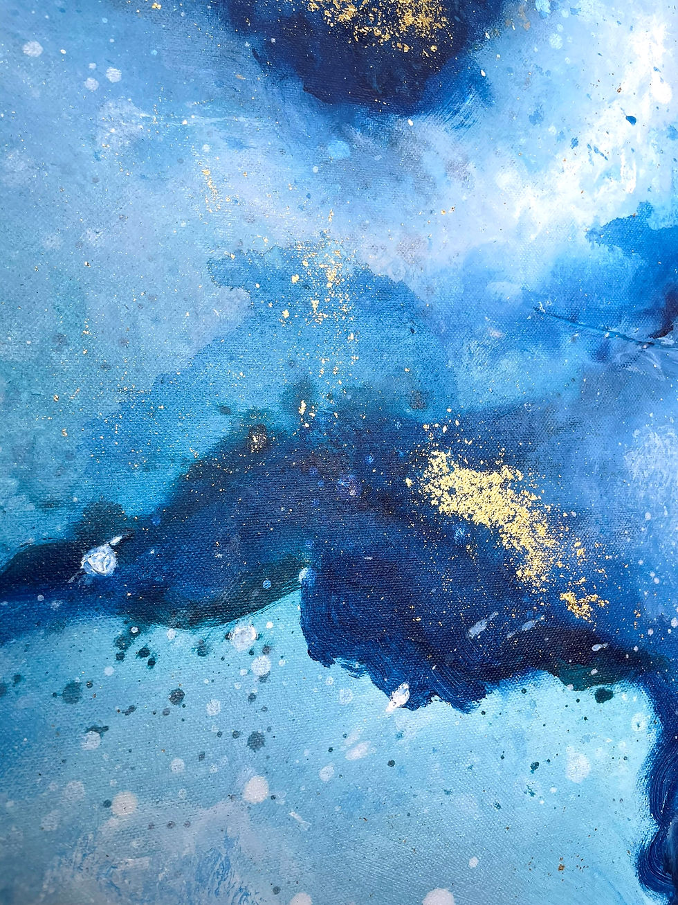 תמונה ממוזערת: Deep sapphire textures with gold highlights – מרקם עמוק בגווני ספיר עם נגיעות זהב