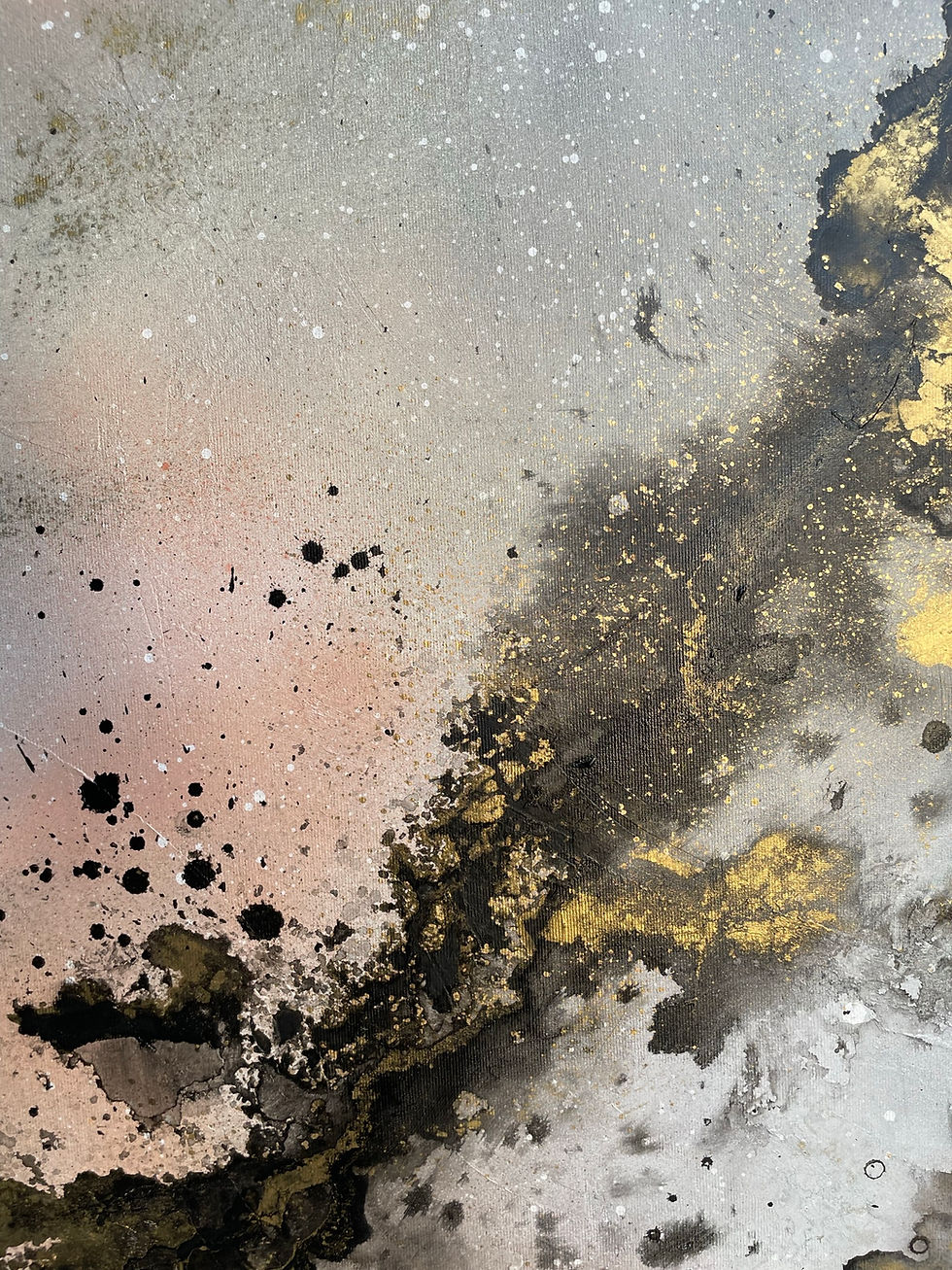 תמונה ממוזערת: Energetic flow in gemstone-inspired artwork – תנועה אנרגטית בציור בהשראת תומסונייט