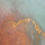 תמונה ממוזערת: Close up of painting with purple turquoise and orange colors with golden touch