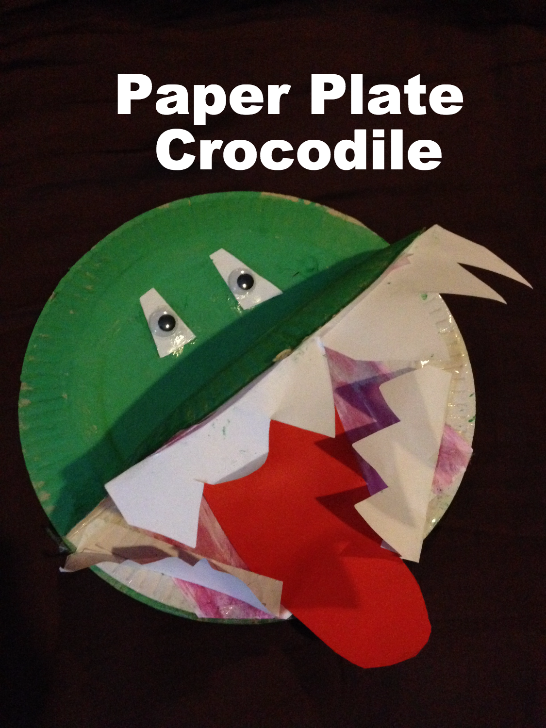 Easy Paper Plate Crocodile Craft | The Times Of Amma