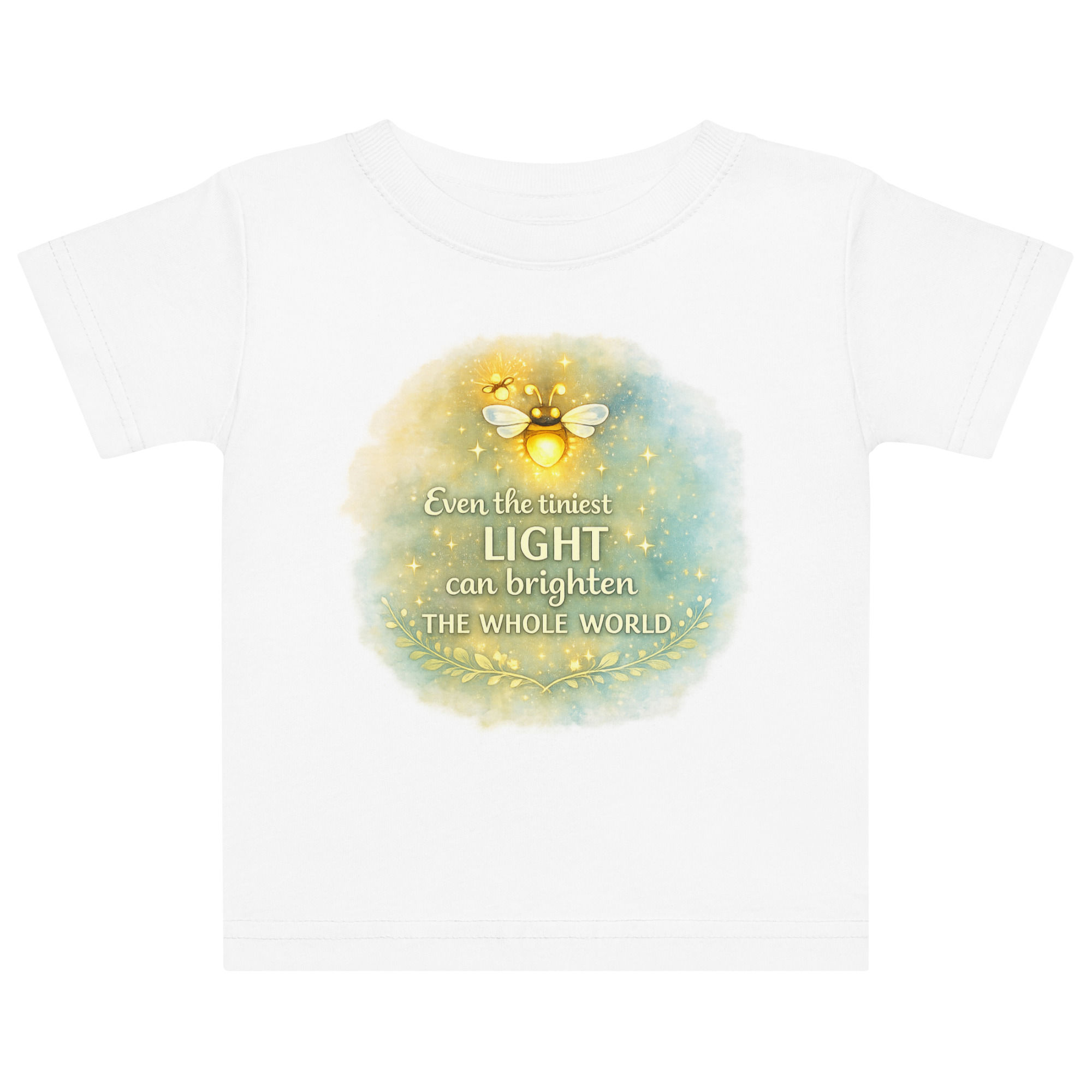 "Even the Tiniest Flame Can Light the World" Baby Cotton Tee