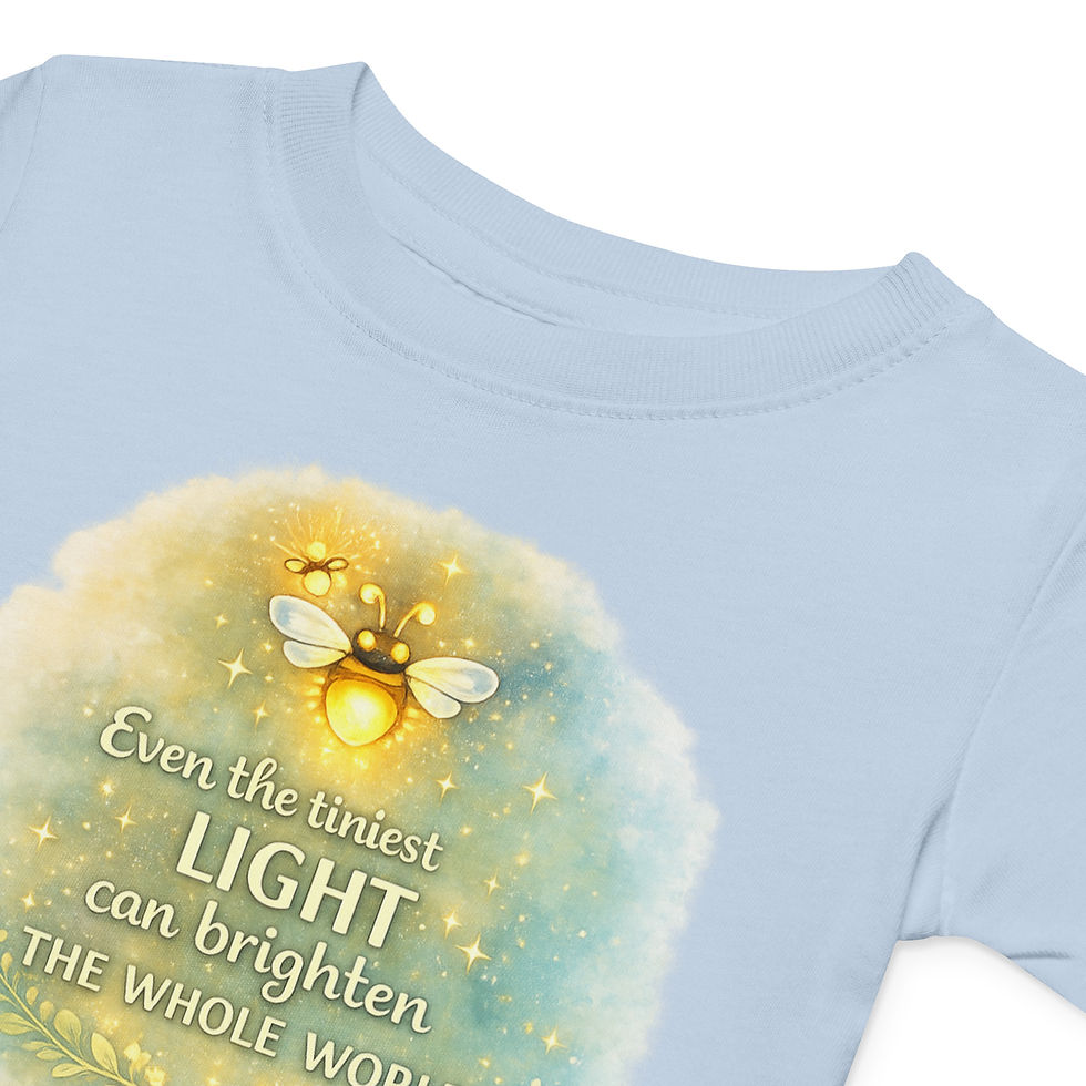 Thumbnail: "Even the Tiniest Flame Can Light the World" Baby Cotton Tee