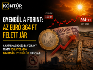 Jelentősen gyengült a forint a hét elejéhez képest!