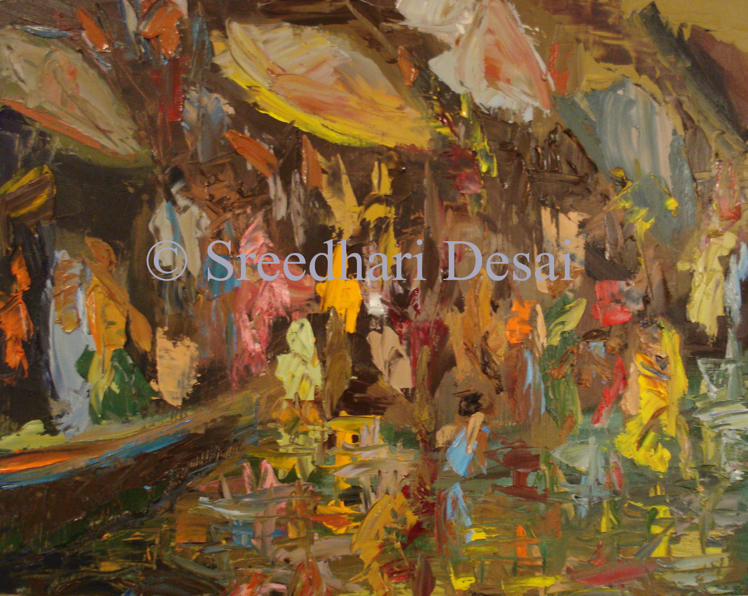 Throng of bathers, Kashi copy