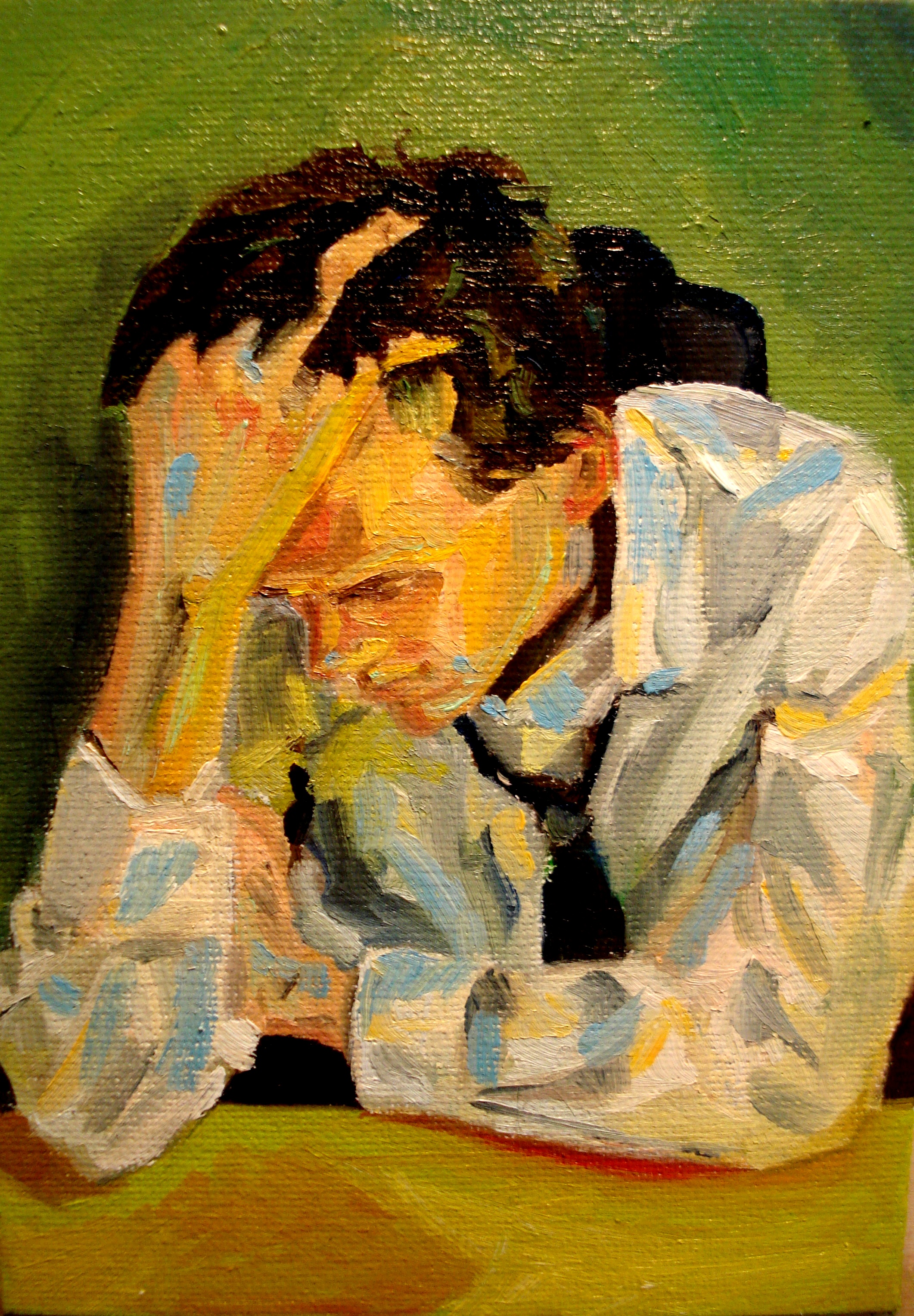 The Economy 2009 5 x 7 canvas board