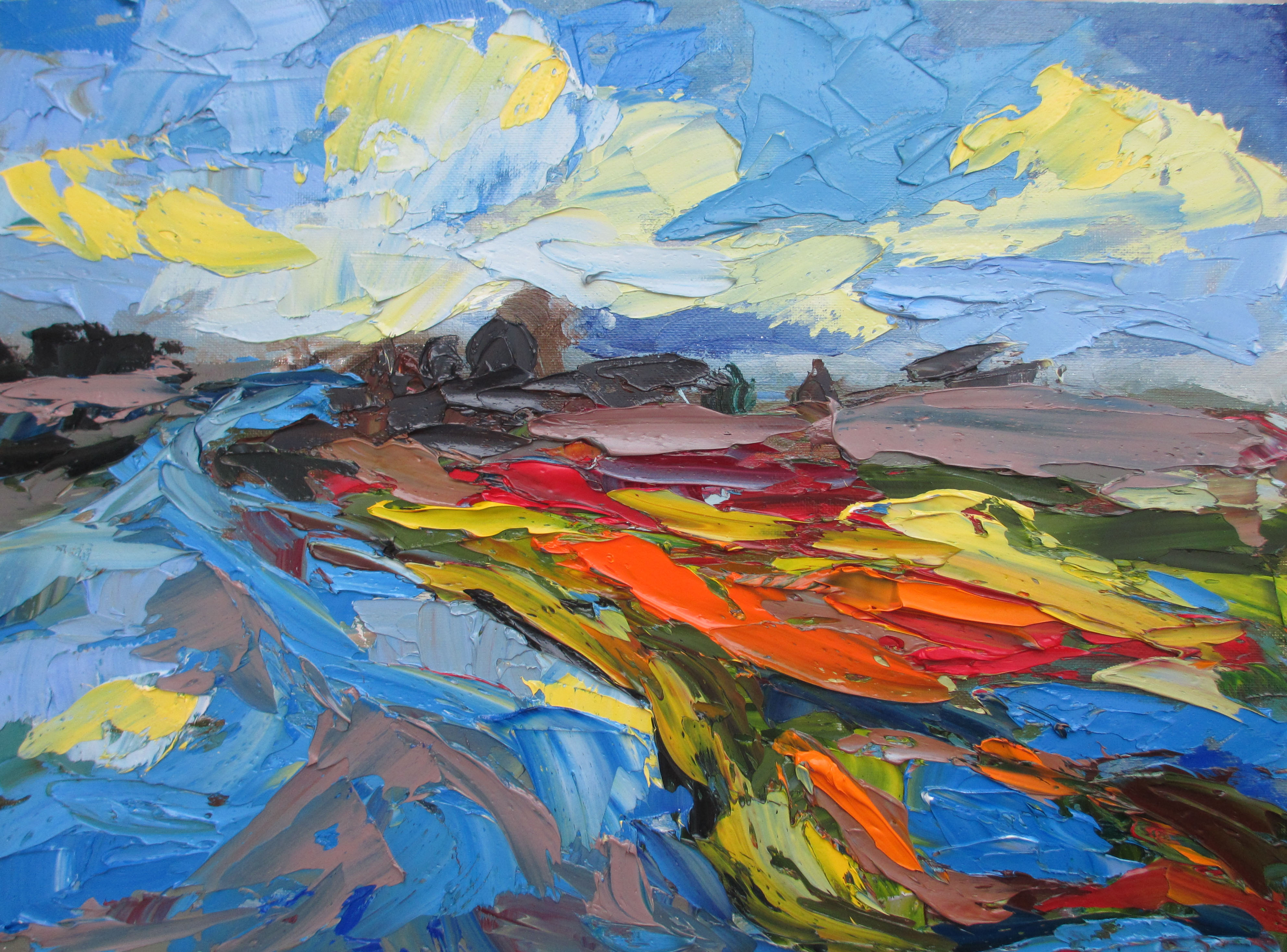 Wet land 12 x 16 Oil on canvas panel 201