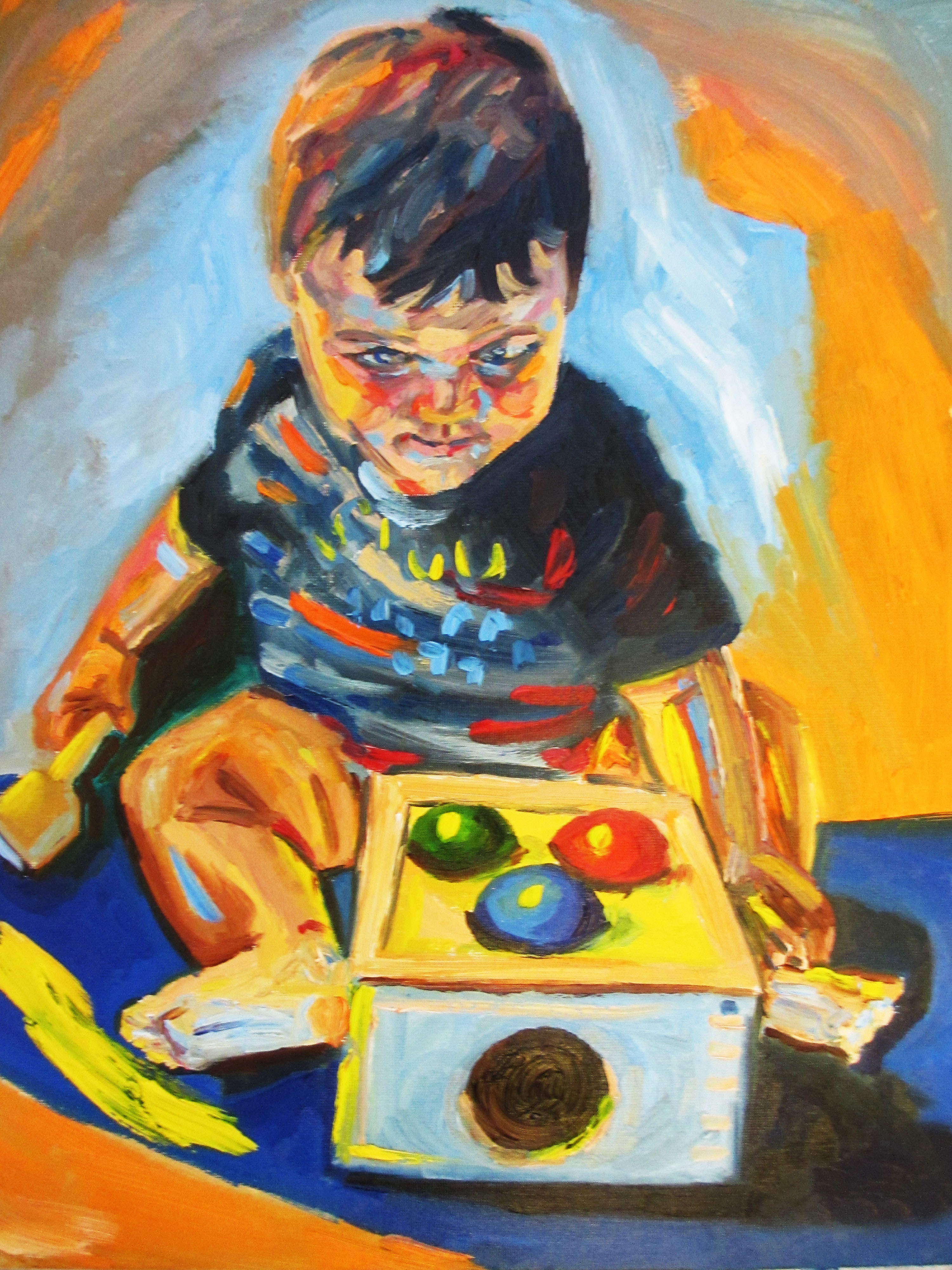 Tiny might 20 x 16 Oil on canvas panel 2