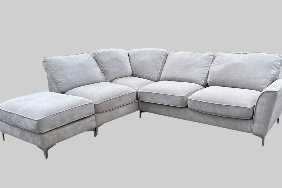 Furniture Village corner sofa and foot stall