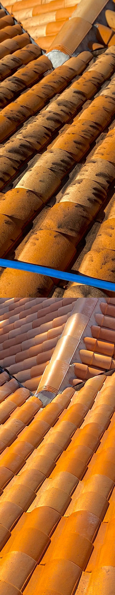 Barrel Tile Roof Cleaning