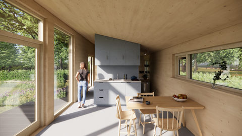 Tuinhuis, Cabin, Tiny House, Hout, Natuur, Architectuur, Ontwerp