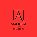 the letter a in red in a box with the words americal legal solutions