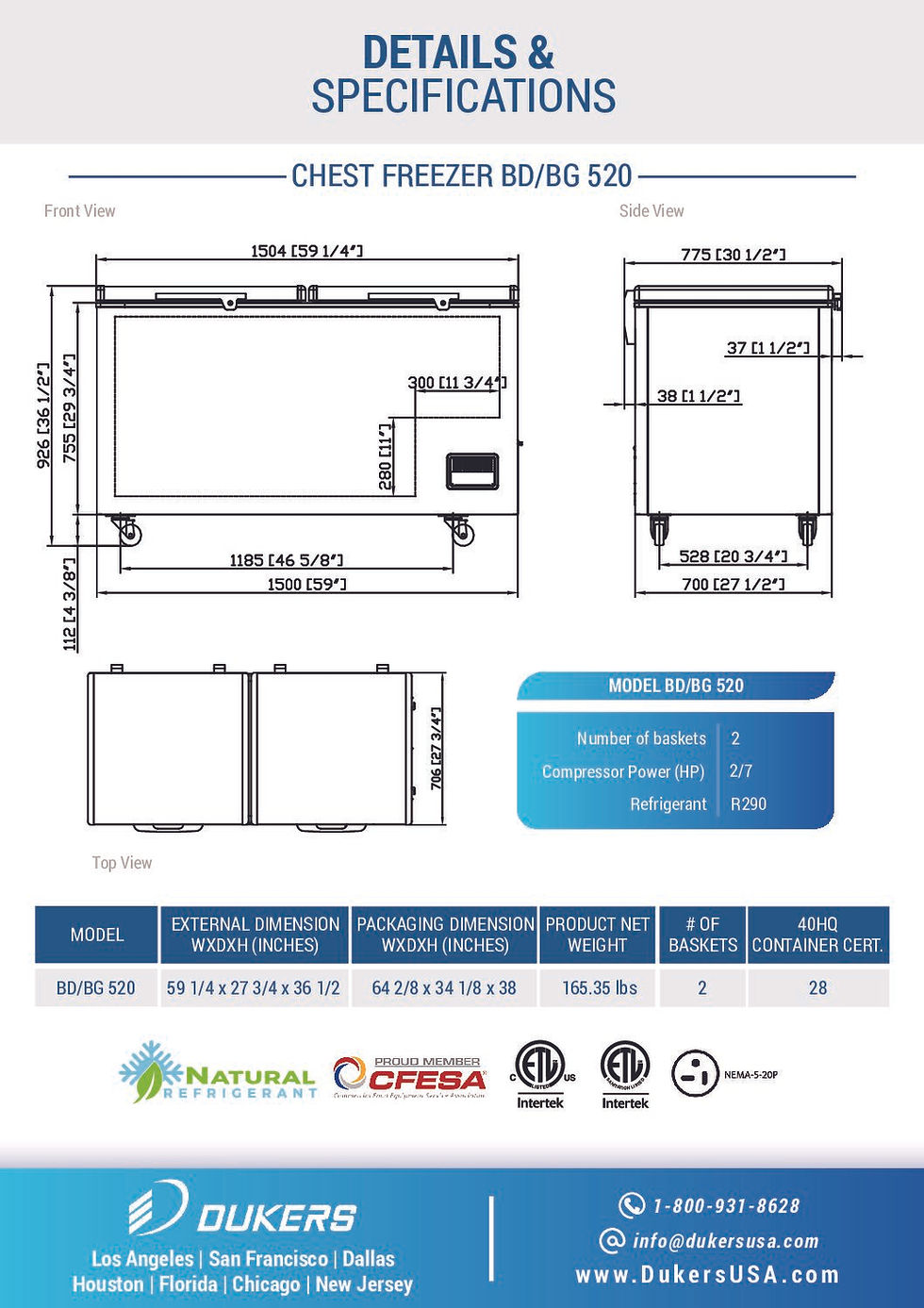 Thumbnail: BD/BG-520 CommerciBD/BG-520 Commercial Chest Freezeral Chest Freezer