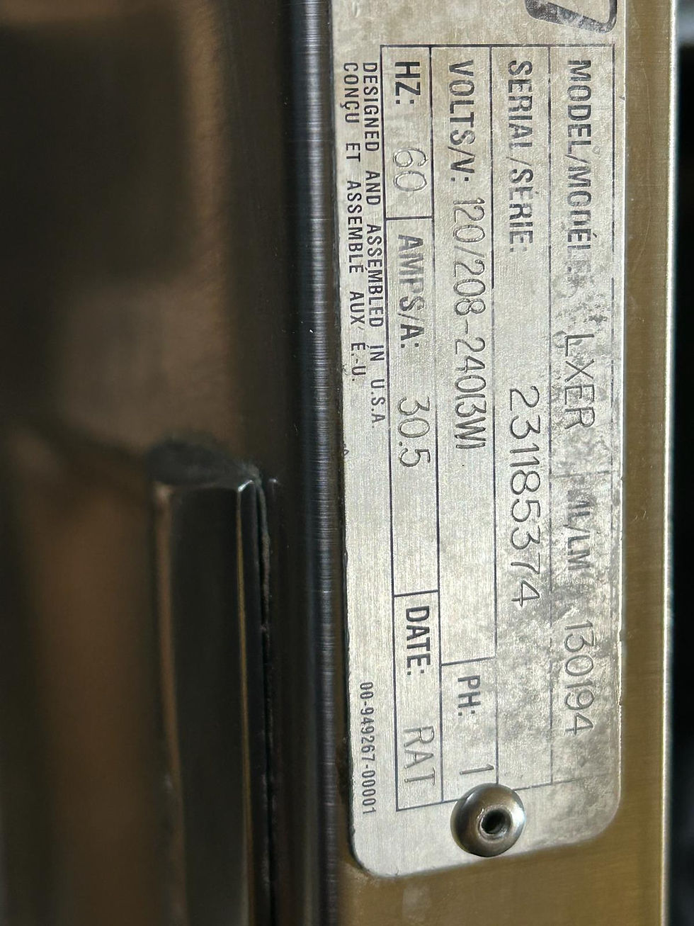 Thumbnail: Hobart LXeR/ Undercounter Dishwasher/Hot Water 208-240 V