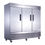 Thumbnail: D83R 3-Door Commercial Refrigerator in Stainless Steel
