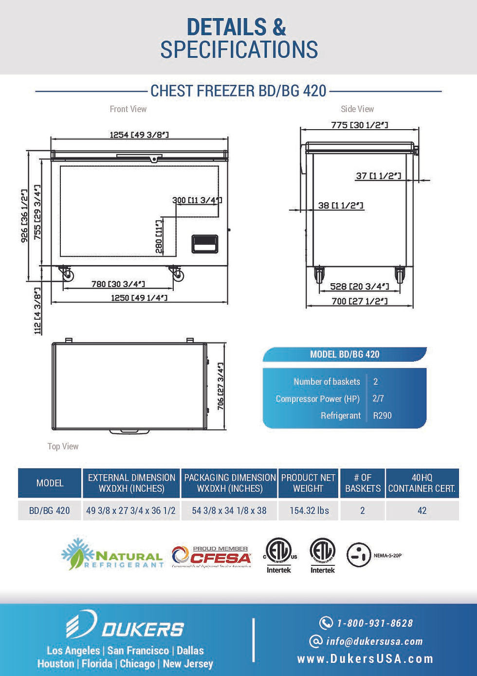 Thumbnail: BD/BG-420 Commercial Chest Freezer