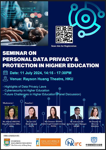 July 11 HKU-PCPD Data Protection Event for HighEd - Pls JOIN