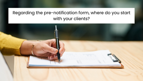 The pre-notification form for R&D Tax Claims - where to start for your clients 
