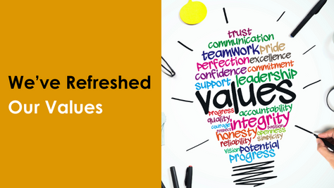 Our values have had a refresh! Here’s why