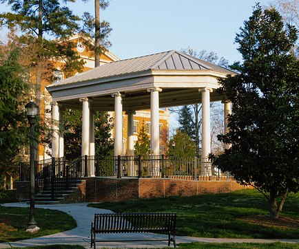 Gazebo building within a city park of Atlanta, GA.