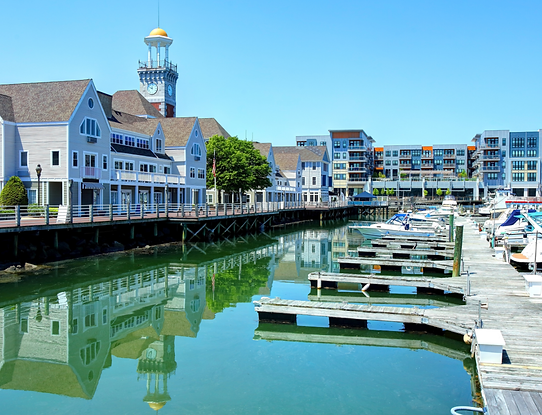 The mixed-use Marina Bay community in Quincy, Massachusetts.