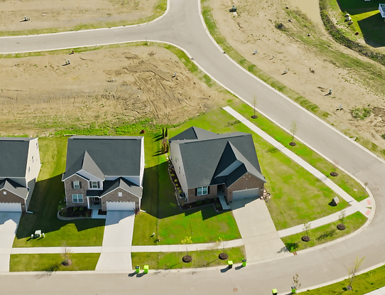 Suburban new development adjacent to Ann Arbor, MI.