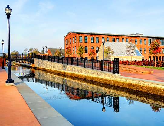The historic Chesapeake and Ohio Canal in Frederick, Maryland.