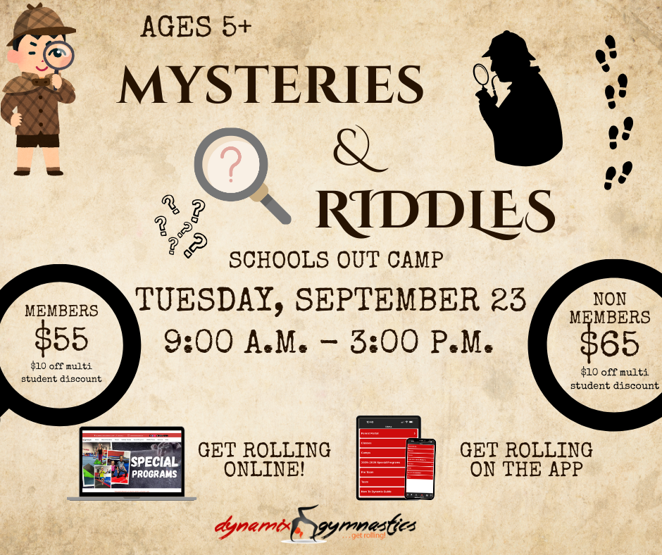 Mysteries & Riddles Schools Out Camp