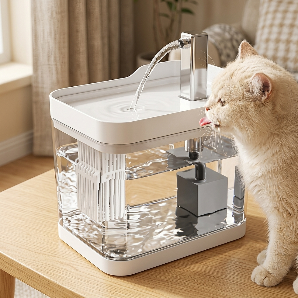 Thumbnail: PurrFlow — Silent Filtered Water Fountain for Cats