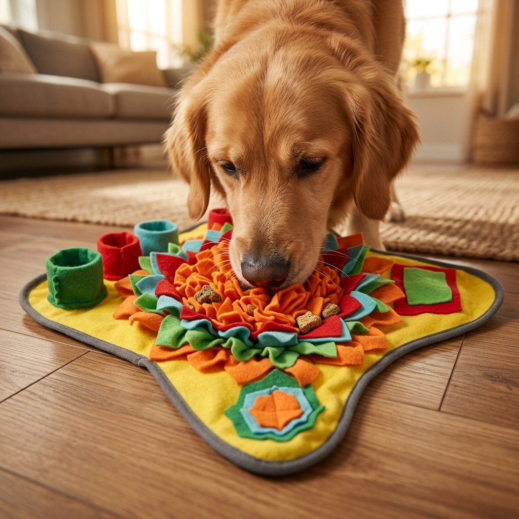 SnufflePaws – Interactive Foraging Mat for Dogs & Cats