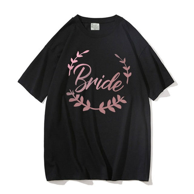 Miniature : Bachelorette Party Shirts - "BRIDE TEAM" Tops for Engagement/Wedding Ceremony