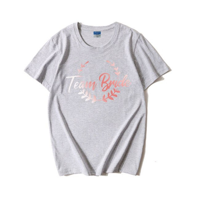 Miniatura: Bachelorette Party Shirts - "BRIDE TEAM" Tops for Engagement/Wedding Ceremony