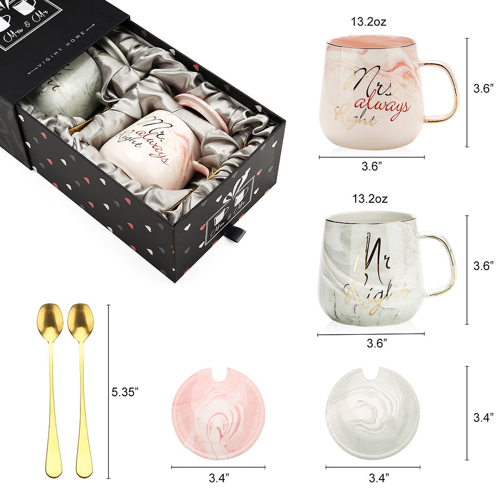 Miniature : Mr Right & Mrs Always Right Mugs-Bridal Shower/Anniversary/Valentine's Gift