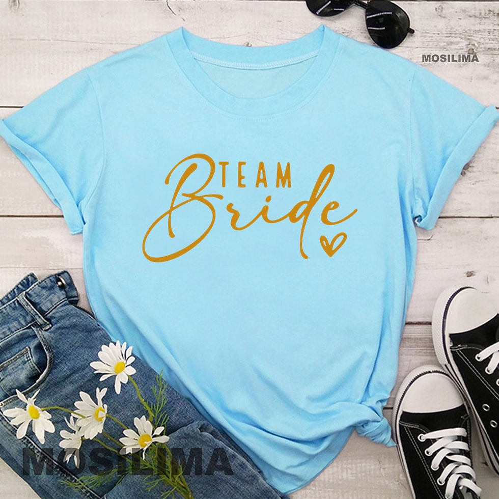 Miniature : Team Bride T-Shirts-Bride & Bridesmaids Bachelorette Party/Proposal Squad Shirts