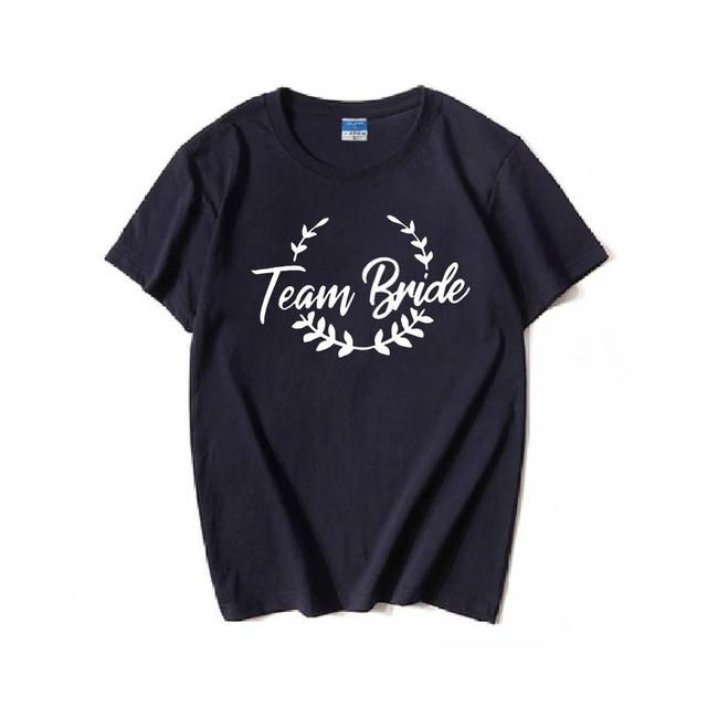 Miniature : Bachelorette Party Shirts - "BRIDE TEAM" Tops for Engagement/Wedding Ceremony