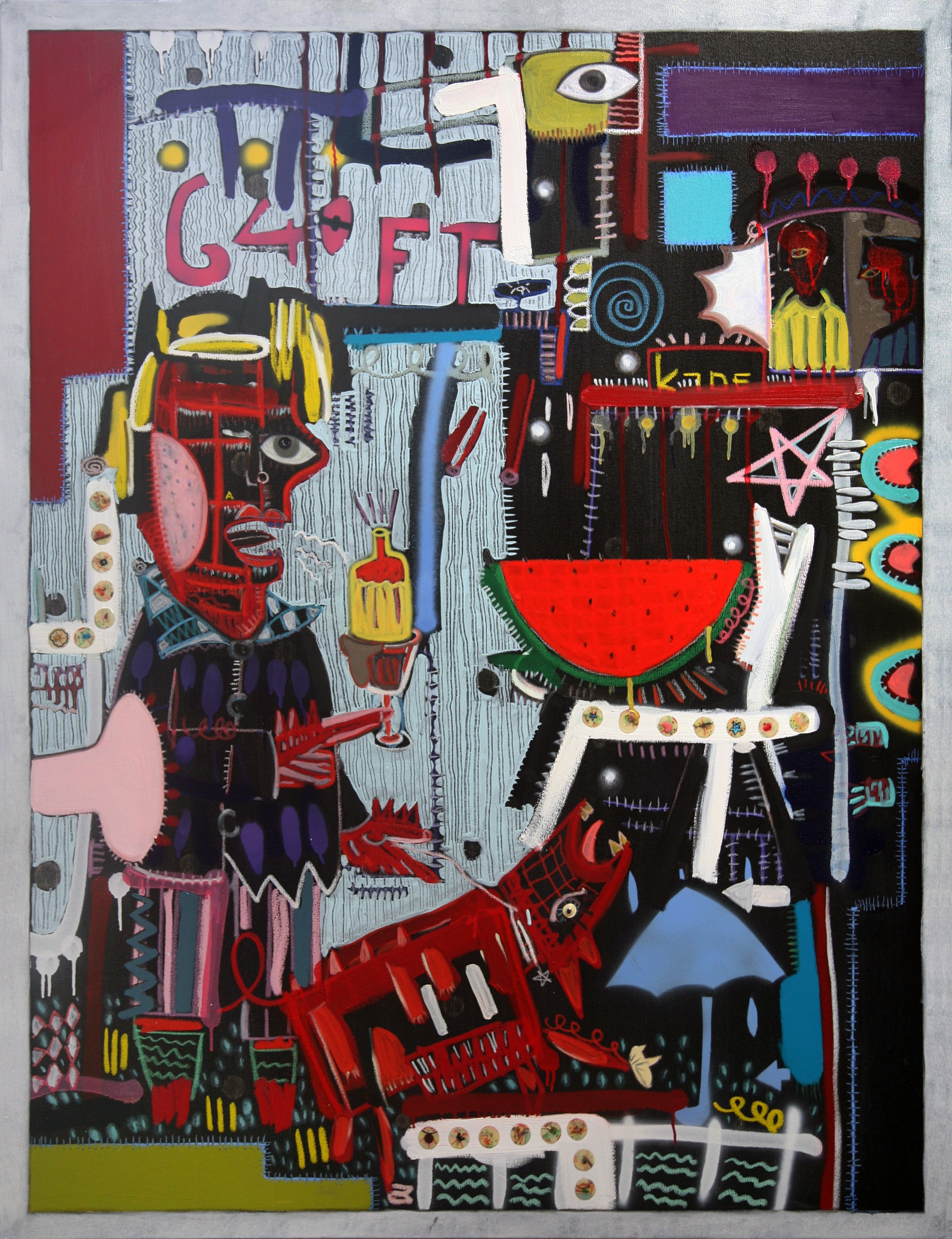 (6)2009 2009 XP Black Series oil on canvas 163x130.3cm