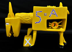 최울가 Small Object [K-Unicorn-004] 21×5.5×14cm Oil and mixed media on FRP 2025